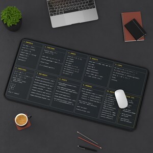 Tapete de mesa com guia rápido de JavaScript | Referência de programação, ferramenta para desenvolvedores imagem 8