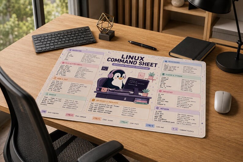Arkusz ściągawek z poleceniami Linuksa | Ilustrowane polecenia terminala Penguin zdjęcie 5