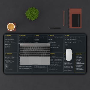 Tapete de mesa com guia rápido de JavaScript | Referência de programação, ferramenta para desenvolvedores imagem 10