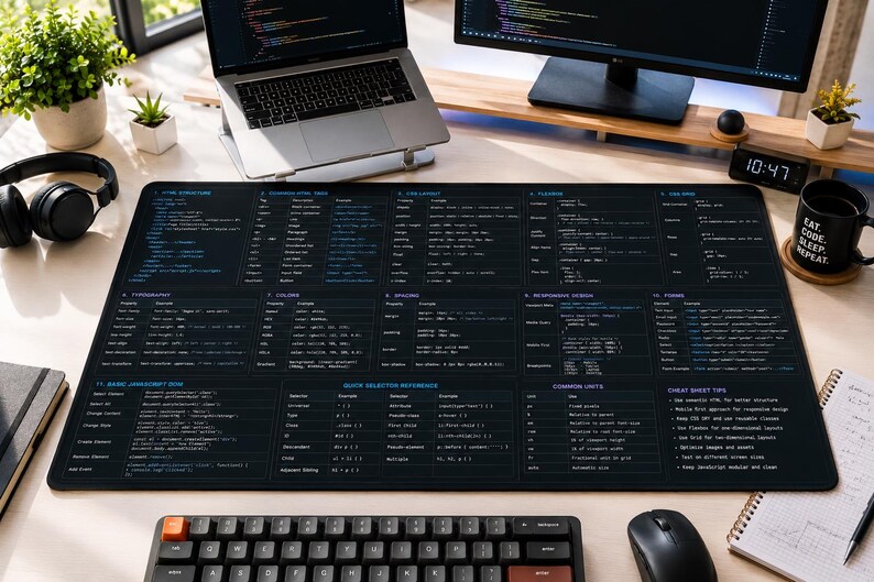 Spiekbriefje voor HTML, CSS en JavaScript | Webontwikkelingsreferentie afbeelding 4