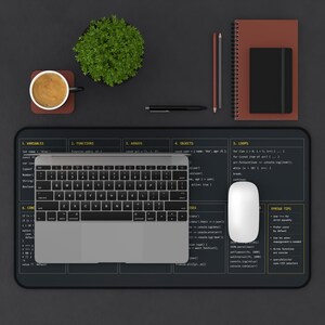 Tapete de mesa com guia rápido de JavaScript | Referência de programação, ferramenta para desenvolvedores imagem 9