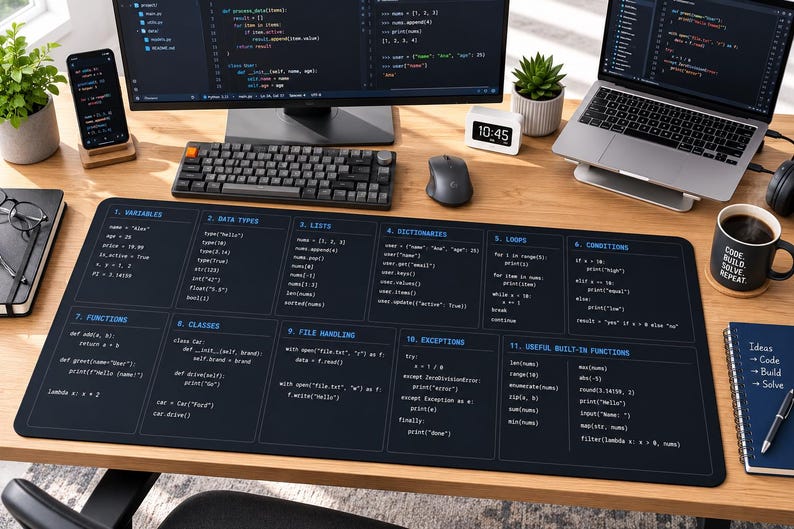 Tapete de referencia de Python / Guía rápida de programación para desarrolladores imagen 2