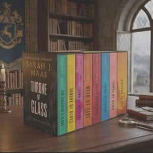 Throne of Glass Complete Book Set by Sarah J. Maas | Fantasy Romance Series Collection | Epic Fantasy Books | Reader Gift Set