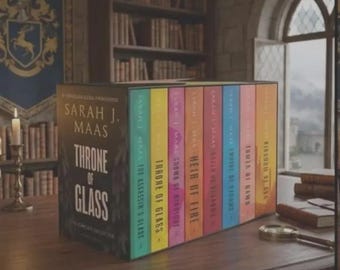 Throne of Glass Complete Book Set by Sarah J. Maas | Fantasy Romance Series Collection | Epic Fantasy Books | Reader Gift Set