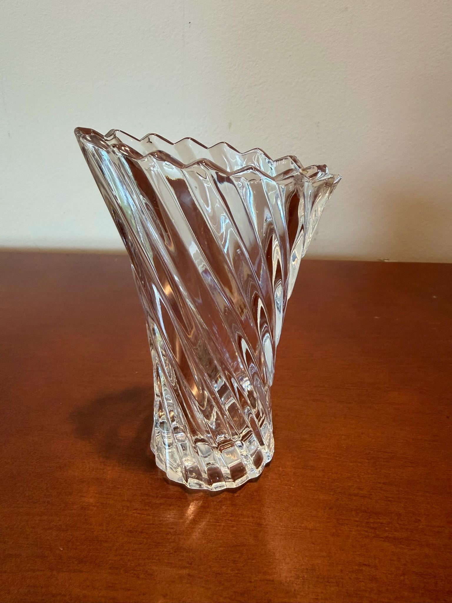 Mikasa Crystal Vase - Etsy