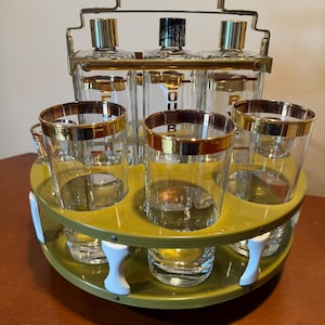 Vintage Drinking Glass Caddy - Etsy