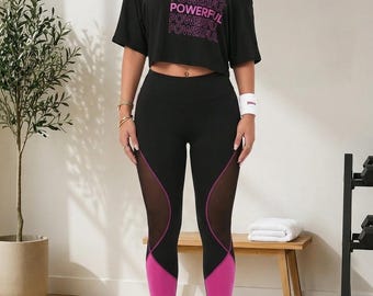Women's 3 Piece Workout Set | Asymmetrical Crop Top, One Shoulder Tank & Leggings | Gym Activewear