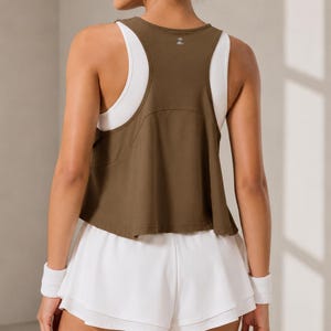 Women's Sleeveless Athletic Tank Top | Lightweight Cooling Yoga & Tennis Shirt image 9