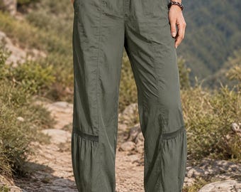Women's Water Resistant Hiking Pants | Outdoor Travel Cargo Trekking Trousers
