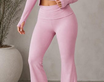 Women's 3 Piece Yoga Set | Pink Gym Jacket, Sports Top & Tummy Control Leggings