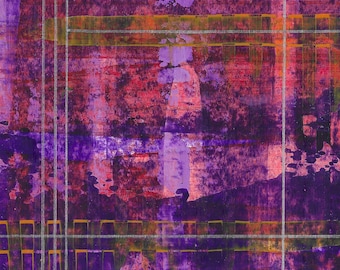 Zipper - Colourful Vibrant Abstract Acrylic Art - Small Painting by GrahamSeamanArt