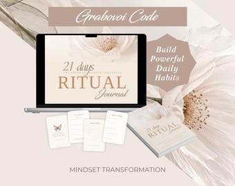 THE TRANSFORMATION Grabovoi Bundle: 21-Day Ritual Journal, Custom Card, Wallpapers (Digital Download)