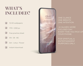 Grabovoi Number Manifestation Phone Wallpapers | Abundance, Success, Love (Digital Download)