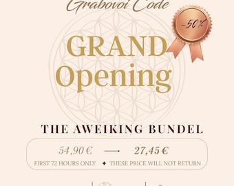 THE AWAKENING Grabovoi Manifestation Bundle | Ritual Journal, Wallpapers (Digital Download)