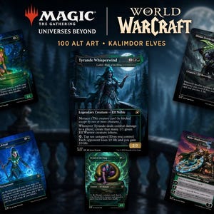 100 Alt Art Night Elves Commander Deck Playtest Proxies 318gsm Glansigt