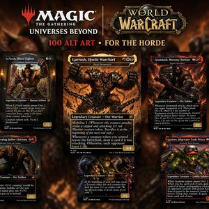 For the Horde Commander Deck 100 Alt Art MTG Proxies Garrosh