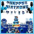 Cute R0b0t Birthday Party Supplies,Sp*ce Themed Decorations,Banner,Plates,Cups Tablecloth Balloons Cake Topper,Kids Boys Game Birthday Decor