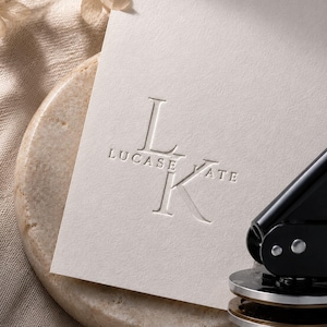 Custom Logo Embosser Stamp, Personalized Business Embosser, Company Stamp, Branding Stamp for Small Business