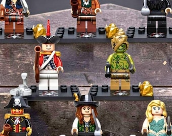 8 PCS Pirate Minifigures Toys Action figures Building Toys