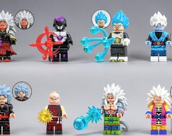 8 PCS Goku Frieza DBZ Minifigures Toys Action figures Building Toys