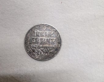 Silver Rupee from the Princely State of Mewar (Udaipur)