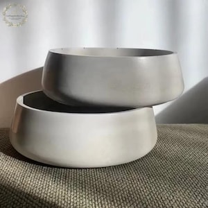 Large Round Bowl Silicone Mold – Flower Pot & Succulent Planter, Concrete Jesmonite Tray Casting Mold, Decorative Indoor Home Decor Pot Mold