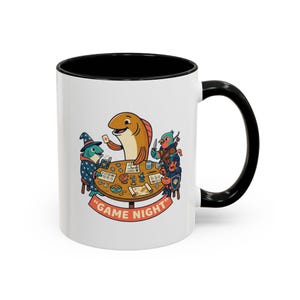Tapper the fish and friends Game Night Mug | Accent Coffee Mug (11, 15oz)