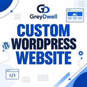 Custom WordPress Website Design, Modern Business Web Development, Responsive Landing Page (Digital Service)