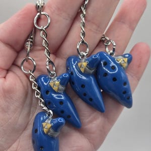 Polymer Clay Ocarina of Time Keychain – Legend of Zelda Gamer Accessory