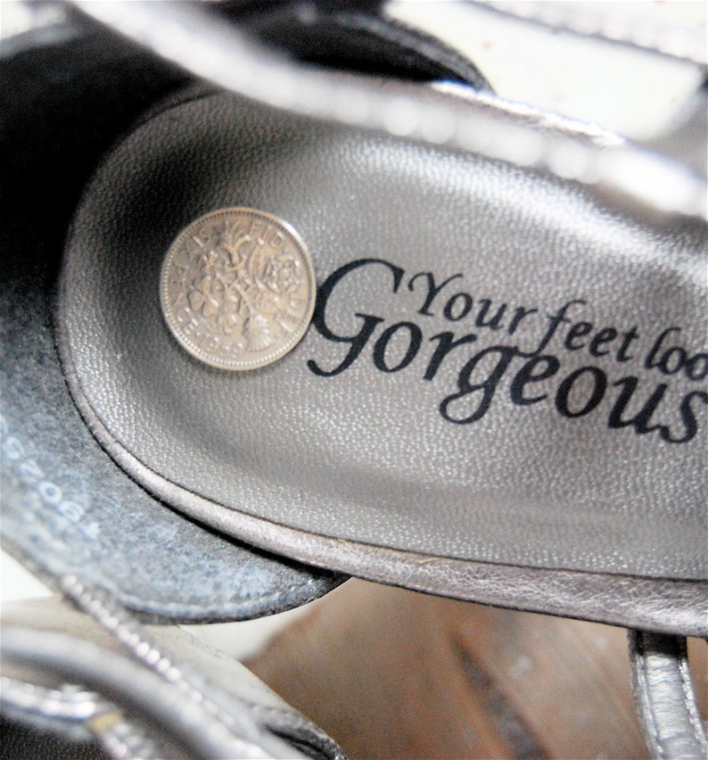 Silver Sixpence for her shoe image 1