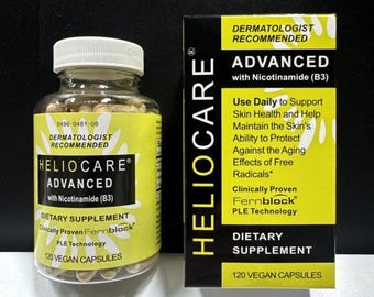 NEW Heliocare Advanced Niacin B3 for Healthy Skin 120ct Fernblock-PLE Exp.12/27