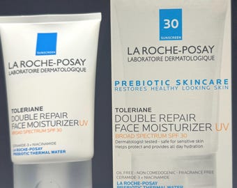 La Roche-Posay Toleraine Double Repair Face Moisturizer SPF 30 Prebiotic Skincare. Restores Healthy Looking Skin 100ml/3.38 fl oz. Exp.04/28