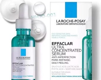 La Roche-Posay EFFACLAR Ultra Concentrated Serum Anti-Imperfections, Anti-Marks, Daily Pealing, Visible Pores 30ml/1.7 fl oz.  *Exp.06/2026*
