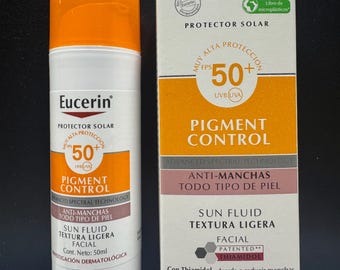 Eucerin Pigment Control Facial Sun Fluid SPF50+ Anti-Manchas Exp.12/2028 50ml Made by Beiersdorf Hamburg, Germany