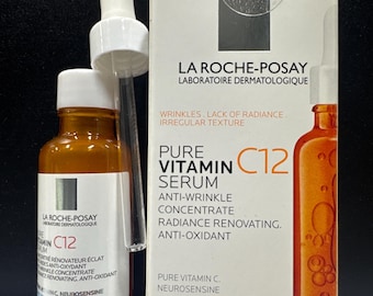 La Roche-Posay Pure Vitamin C12 Serum, Anti-Wrinkle Concentrate , Radiance Renovating, Anti-Oxidant 30ml/1.0 gl ox. Exp.04/2028