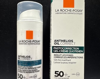 La Roche-Posay Anthelios Oil Correct, Photocorrection Visibly Reduces Pores and Imperfections (SPF 50+) 12Hr Matt Finish 50ml Exp.09/2028