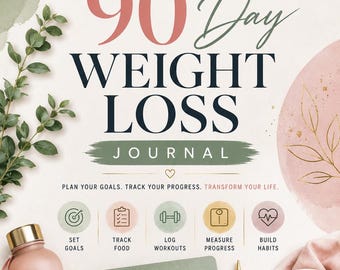 90-Tage Abnehm-Journal: Fokus•Disziplin•Beständigkeit