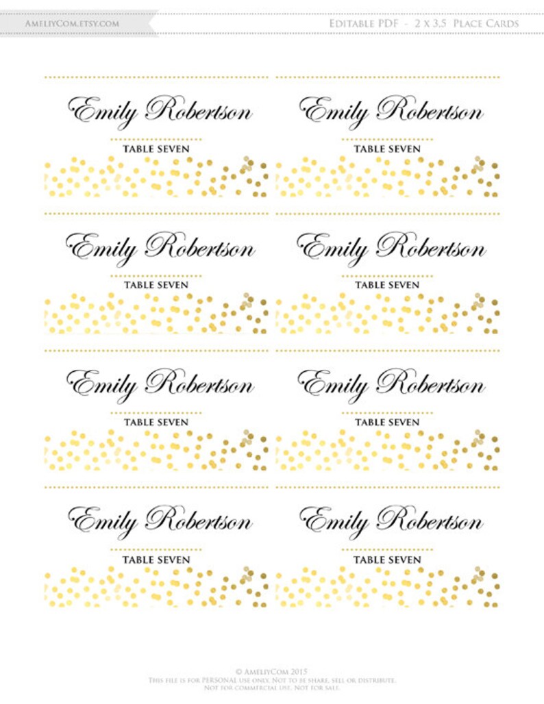 Printable Place Card Template Folded - Il 794xN.794452884 81du