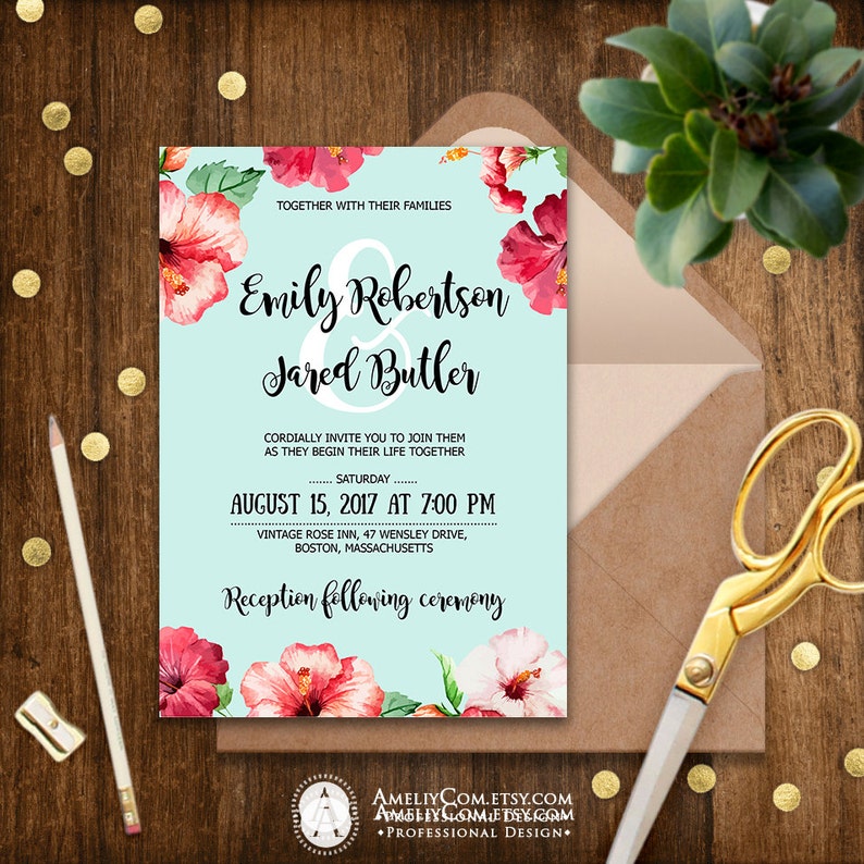 Hawaii Wedding ceremony Invitation Printable Tropical Invites Blue, Aloha Hibiscus Marriage ceremony, Seaside Marriage Invite Editable phrases Template Obtain graphic about Etsy Wedding Invitations Printable named Hawaii Marriage Invitation Printable Tropical Invites Blue, Aloha Hibiscus Marriage, Seaside Wedding ceremony Invite Editable words and phrases Template Down load