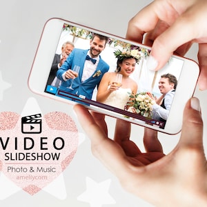 Custom Slideshow, Photo Slideshow, Video Wedding Slideshow, Anniversary Slideshow, Personalized Video Slideshow, Memory Slideshow with Music