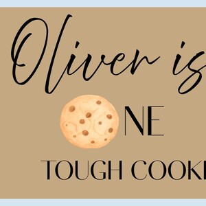 Szablon baneru Walgreens/Walmart do druku 2 x 6 stóp „One Tough Cookie”