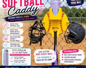 Personalized Softball Caddy