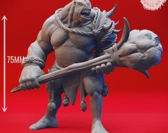 Cyclops Miniature, Monster for DnD Tabletop RPG, Resin Fantasy Figure