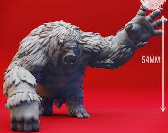 Barlgura Demon Miniature, Dark Fantasy Monster for D&D Tabletop RPG | Multiple Sizes