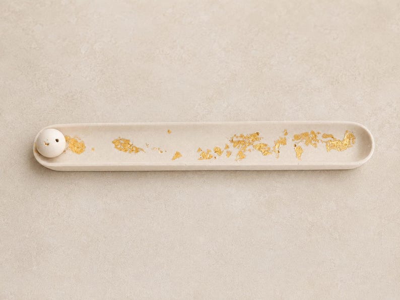 Jesmonite Marble Effect Incense Holder – packaging and presentation, Croft & Cleo