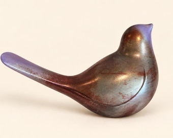 Jesmonite Bird Ornament, Sculptural Nature Decor, Choose Your Colour & Size