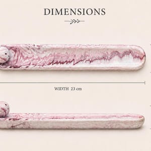 Jesmonite Marble Effect Incense Holder – close-up detail, Croft & Cleo