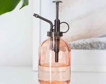 Vaporisateur pour plantes, verre minimaliste rose poudré, cadeau pour prendre soin de vos plantes