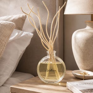 Reed Diffuser, Vanilla Oud Jasmine Calm Wellness Blend, Home Fragrance Gift