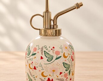 Brumisateur pour plantes en céramique inspiré des contes de fées, cadeau de jardin fantaisiste, cadeau d'entretien des plantes pour elle